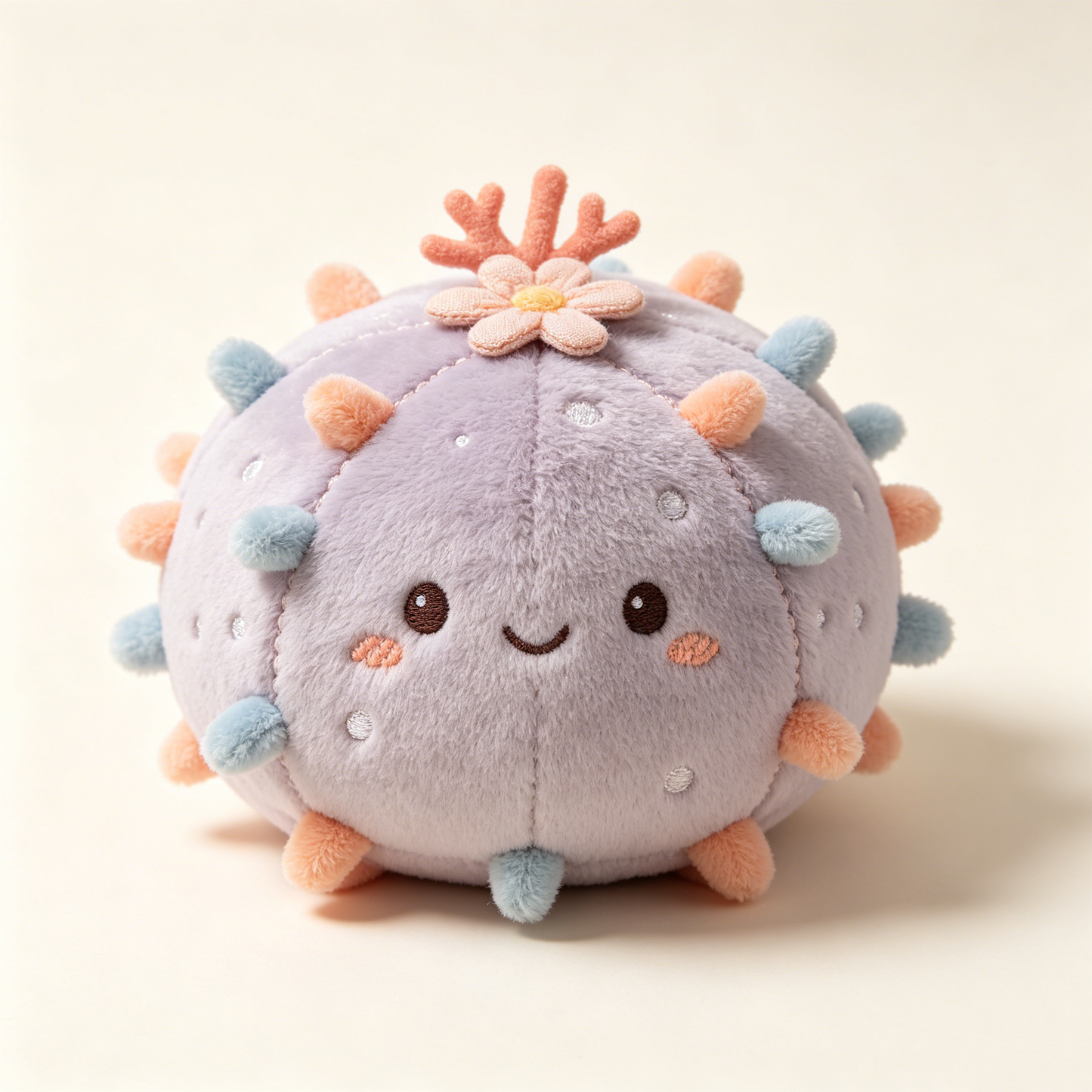 Flower Pastel Sea Urchin Squish Plush Toy
