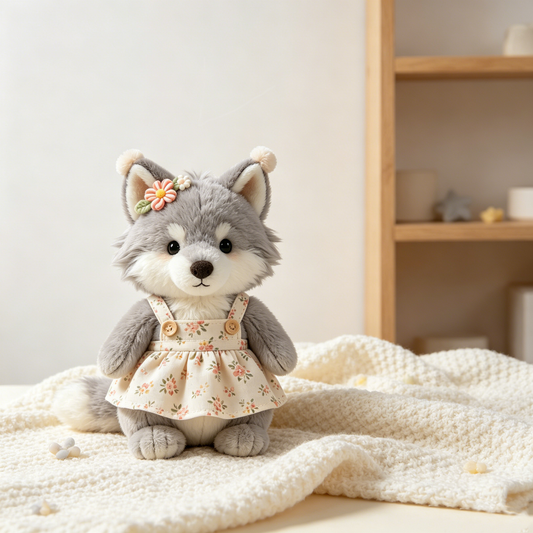 Floral Overalls Grey Wolf