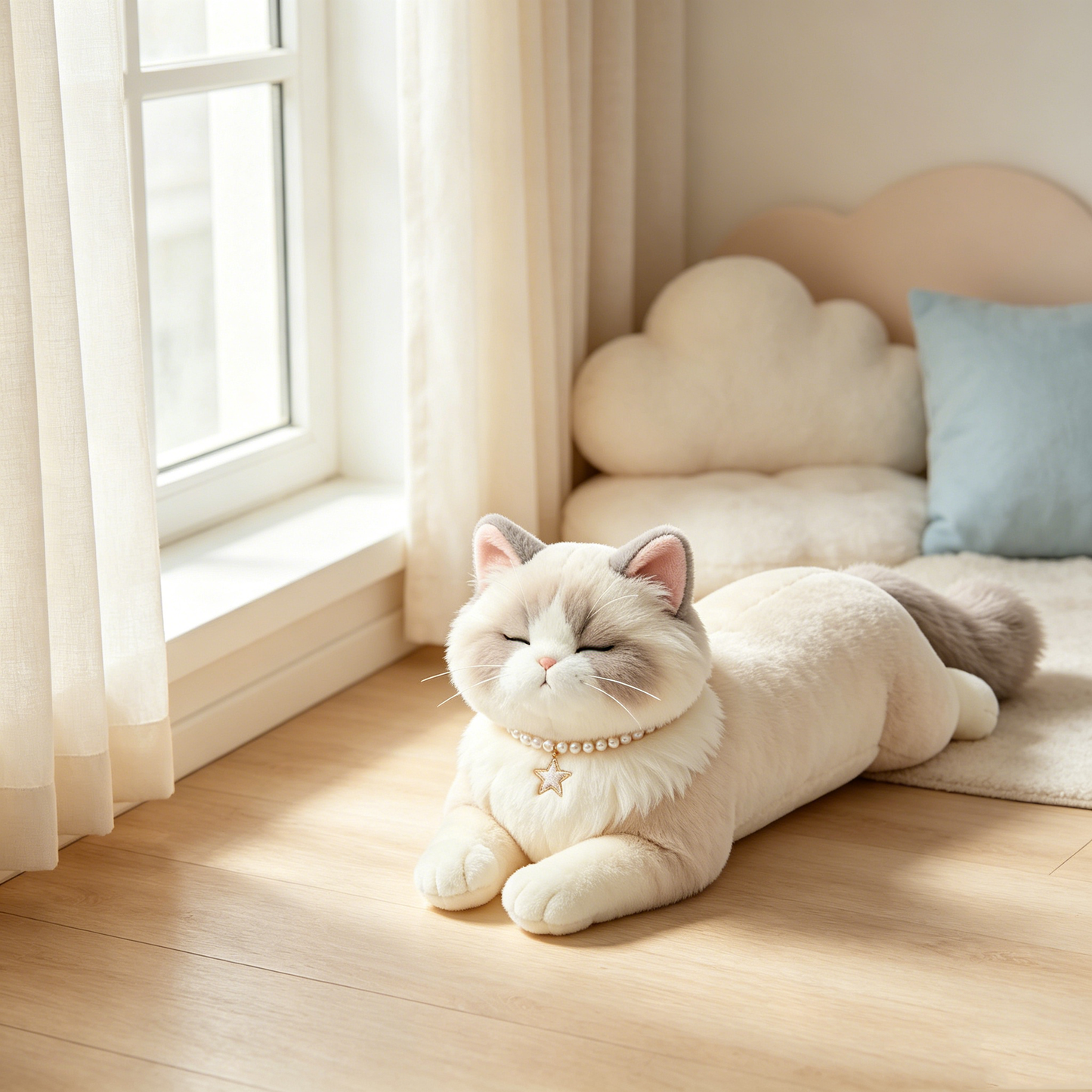 Pearl Collar Ragdoll Cat