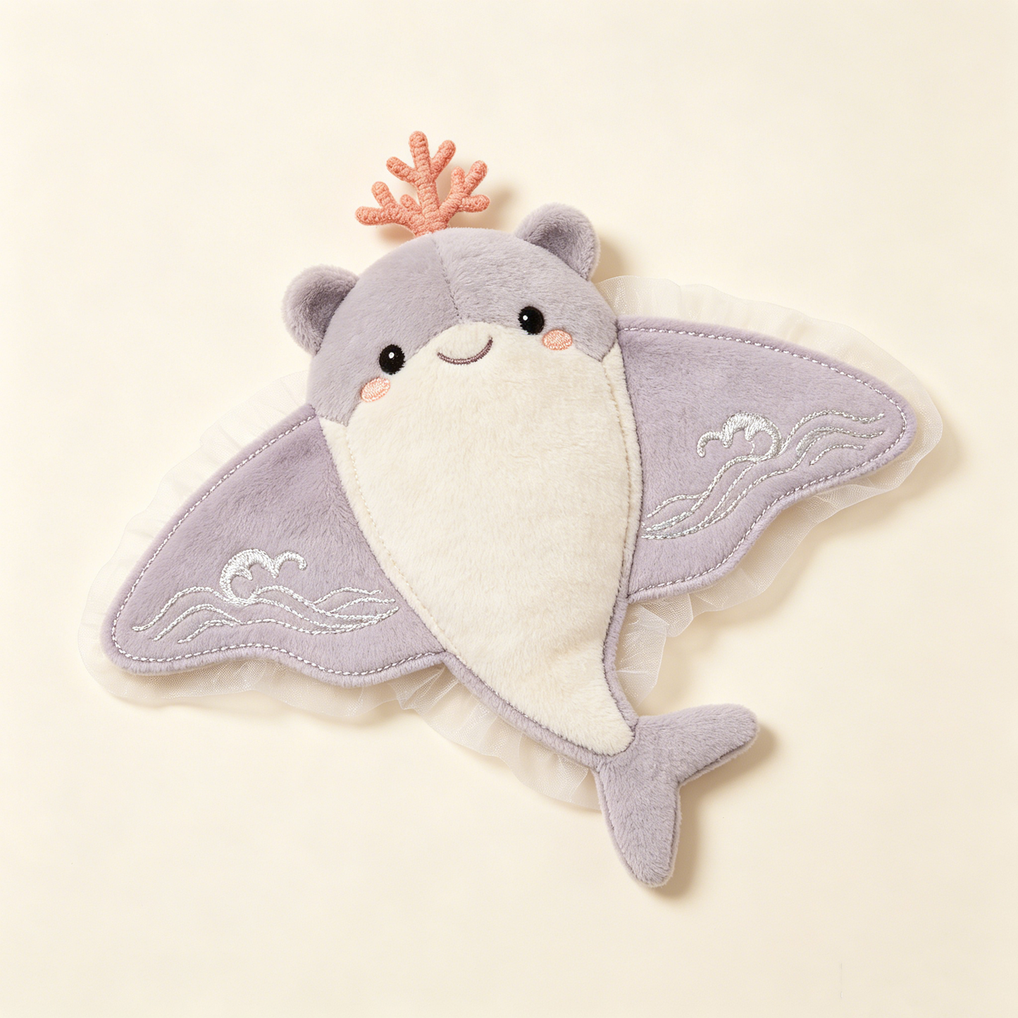 Purple Manta Ray Plush