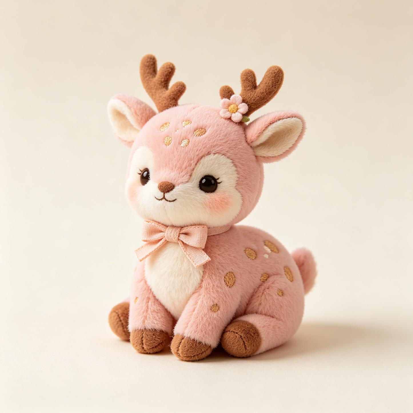 Pink Floral Deer