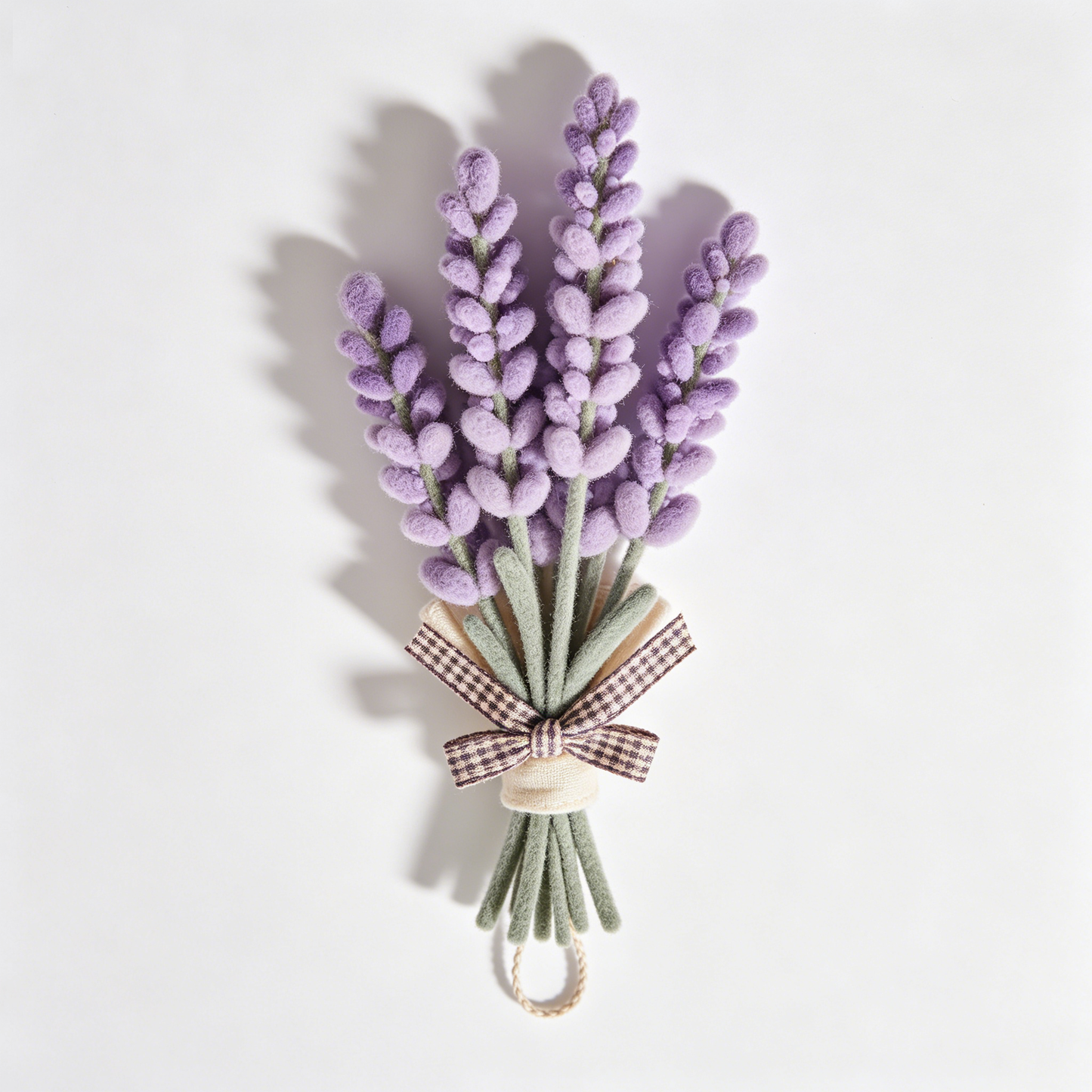 Pastel Purple Lavender Bouquet Plush Wall Hanging Ornament